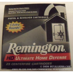 9mm 124 gr JHP Remington Ultimate Home Defense Ammunition For Sale!