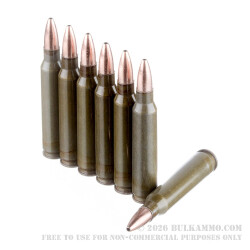 500  Rounds of .223 Ammo by Brown Bear - 55gr HP
