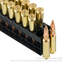 20 Rounds of .308 Win Ammo by Remington - 168gr HPBT MatchKing