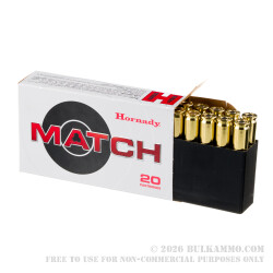200 Rounds of .308 Win Ammo by Hornady Match - 168gr HPBT