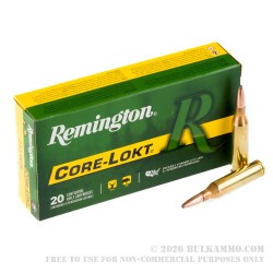 200 Rounds of .243 Win Ammo by Remington Core-Lokt - 100gr PSP