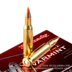 20 Rounds of .222 Rem Ammo by Hornady Superformance - 50gr V-Max