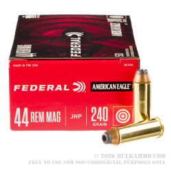 1000 Rounds of .44 Mag Ammo by Federal - 240gr JHP
