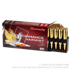 20 Rounds of .223 Ammo by Hornady - 35 gr Non-Toxic Polymer Tipped