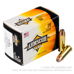 500 Rounds of .44 Mag Ammo by Armscor USA - 240gr JHP
