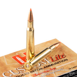 20 Rounds of 30-06 Springfield Ammo by Hornady Custom Lite - 125gr SST