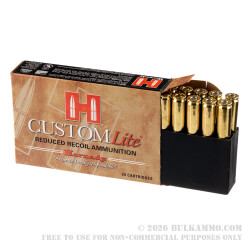 20 Rounds of 30-06 Springfield Ammo by Hornady Custom Lite - 125gr SST