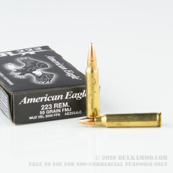 500 Rounds of .223 Ammo by Federal - 55gr FMJBT