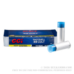 10 Rounds of .45 Long-Colt Ammo by CCI - 150gr #9 shot