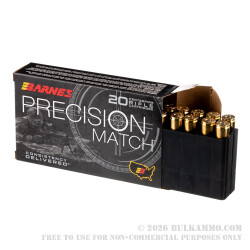 20 Rounds of 6.5 PRC Ammo by Barnes Precision Match - 145gr OTM BT