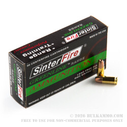 50 Rounds of 9mm Ammo by Sinterfire - 90gr Frangible 50 Rounds of 9mm Ammo by Sinterfire - 90gr Frangible