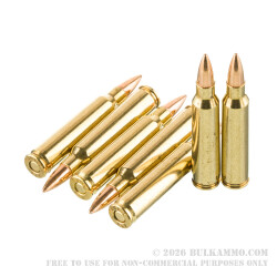 20 Rounds of .223 Ammo by Patriot Sports - 55gr FMJ