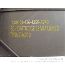 1 Surplus 25mm Ammo Can - Green 1 Surplus 25mm Ammo Can - Green