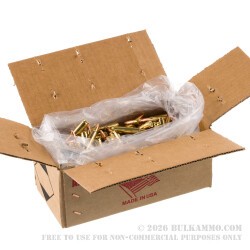 250 Rounds of 5.56x45 Ammo by American Quality Ammunition - 55gr FMJ
