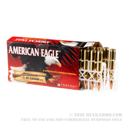 20 Rounds of 30-06 Springfield Ammo by Federal for M1 Garand - 150gr FMJ