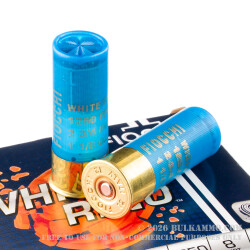 25 Rounds of 12ga White Rhino Ammo by Fiocchi - 1 1/8 ounce #8 shot