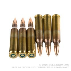 100 Rounds of 5.56x45 Ammo by Federal American Eagle - 55gr FMJBT