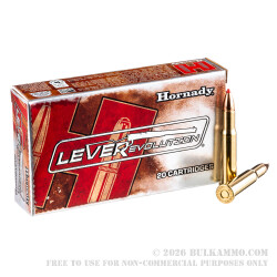 20 Rounds of 30-30 Win Ammo by Hornady - 140gr Polymer Tipped