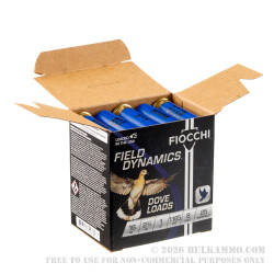25 Rounds of 16ga Ammo by Fiocchi - 1 ounce #8 shot