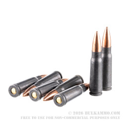 1000 Rounds of 7.62x39mm Ammo by Tula - 124gr FMJ