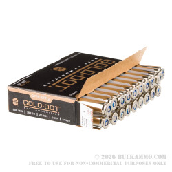 20 Rounds of .308 Win Ammo by Speer Gold Dot - 168gr Bonded SP