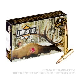 200 Rounds of 30-06 Springfield Ammo by Armscor USA - 150gr PSP