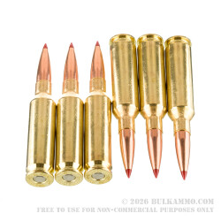 20 Rounds of 6.5 Creedmoor Ammo by Hornady V-Match - 100gr ELD-VT