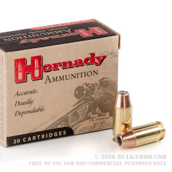 200 Rounds of .45 ACP Ammo by Hornady - 200gr JHP