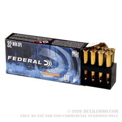 20 Rounds of .32 Win Spl Ammo by Federal Power-Shok - 170gr SP