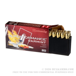 20 Rounds of .243 Win Ammo by Hornady - 75gr V-Max