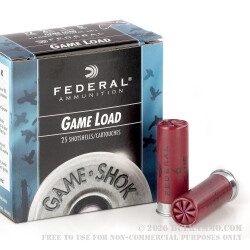 25 Rounds of 12ga Ammo by Federal - 1 ounce #6 shot