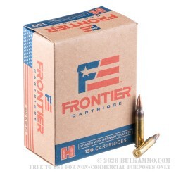1200 Rounds of .223 Ammo by Hornady Frontier - 55gr FMJBT