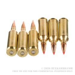 20 Rounds of 6.5 Creedmoor Ammo by Hornady American Whitetail Tipped - 129gr SST