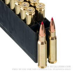 20 Rounds of .308 Win Ammo by Hornady BLACK - 168gr ELD Match