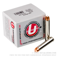 20 Rounds of .444 Marlin Ammo by Underwood - 220gr Xtreme Penetrator