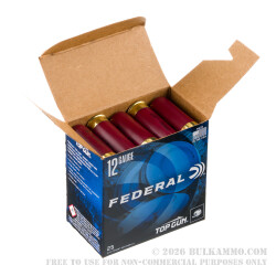 250 Rounds of 12ga Ammo by Federal Top Gun - 2-3/4" 1 1/8 ounce #9 shot