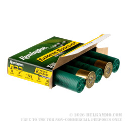 5 Rounds of 12ga Ammo by Remington - 3" 000 Buck