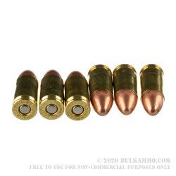 200 Rounds of 9mm Ammo by Blazer Brass - 115gr FMJ