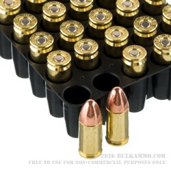 200 Rounds of 9mm Ammo by Blazer Brass - 115gr FMJ