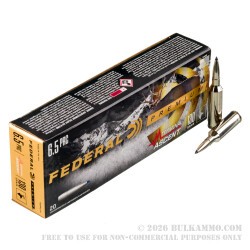 20 Rounds of 6.5 PRC Ammo by Federal - 130gr Terminal Ascent