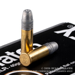50 Rounds of .22 LR Ammo by Eley Match - 40gr LRN
