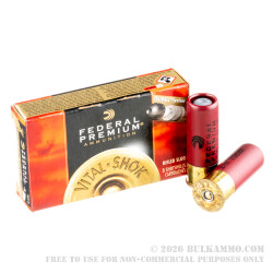 5 Rounds of 12ga Ammo by Federal - 1 ounce Rifled Slug 5 Rounds of 12ga Ammo by Federal - 1 ounce Rifled Slug