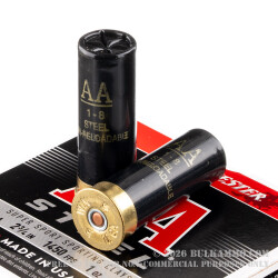 250 Rounds of 12ga Ammo by Winchester AA Steel - 1 ounce #8 steel shot