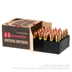 250 Rounds of .38 Spl Ammo by Hornady Critical Defense - 110gr JHP