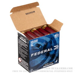 25 Rounds of 12ga Ammo by Federal -  #6 shot