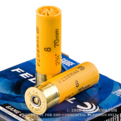 250 Rounds of 20ga Ammo by Federal Game-Shok - 1 ounce #8 shot
