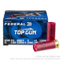 250 Rounds of 12ga Ammo by Federal - 1 1/8 ounce #7 1/2 shot