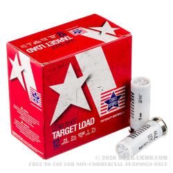 250 Rounds of 12ga Ammo by Stars and Stripes - 1 ounce #7 1/2 shot