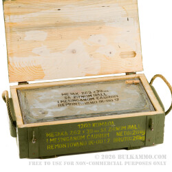1260 Rounds of 7.62x39mm Ammo by Igman (Brass Case) - 124gr FMJ