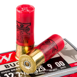 15 Rounds of 12ga 2-3/4" Ammo by Winchester -  00 Buck